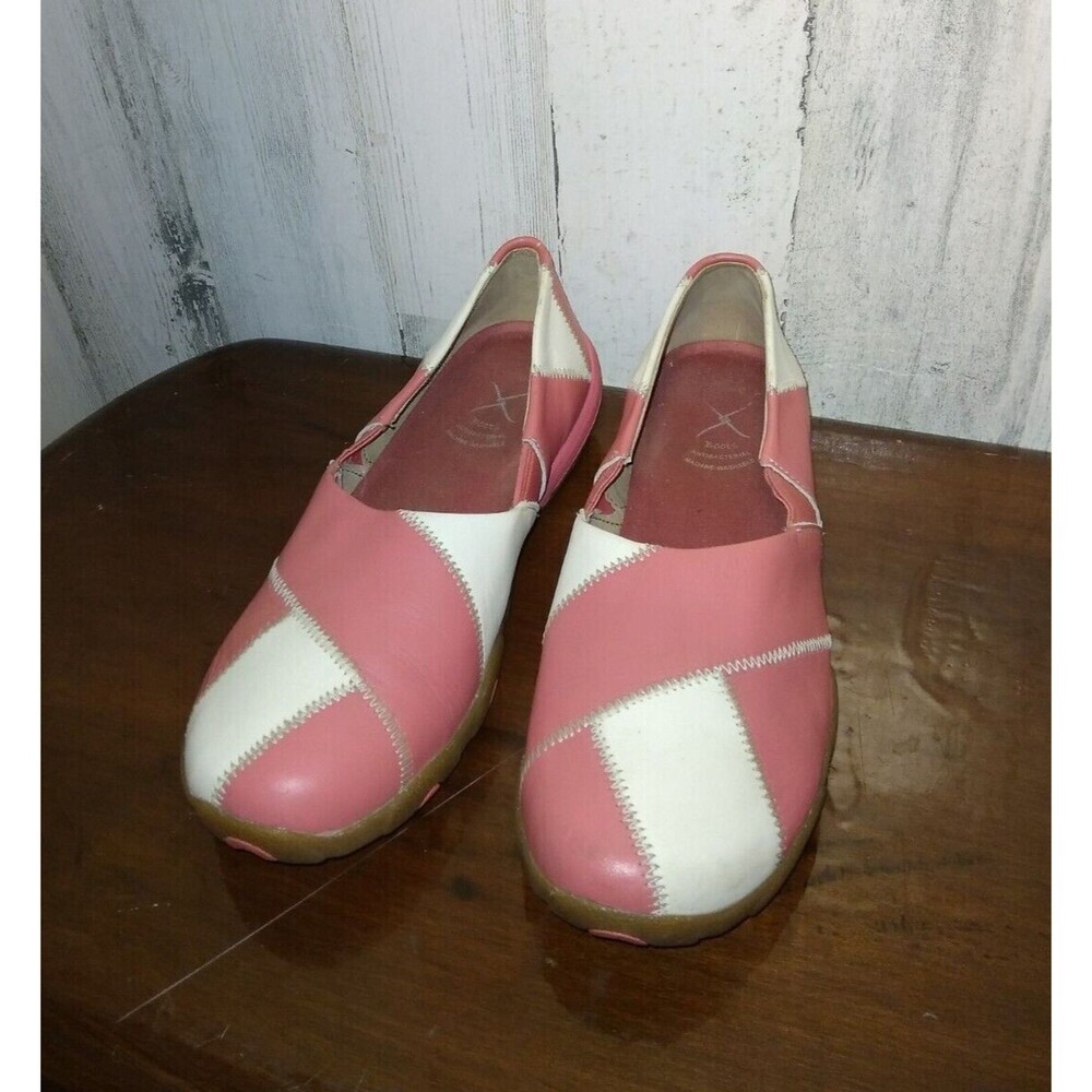 Patchwork Leather Women's Slip-On Shoes - Picture 4 of 11